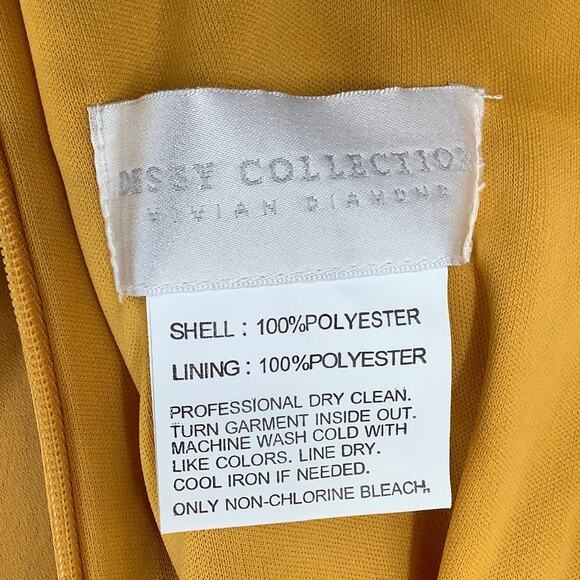 NEW! Dessy Collection Size 0 Lux Charmeuse Slip Dress NYC Yellow $231 msrp J1-2 - Picture 5 of 10